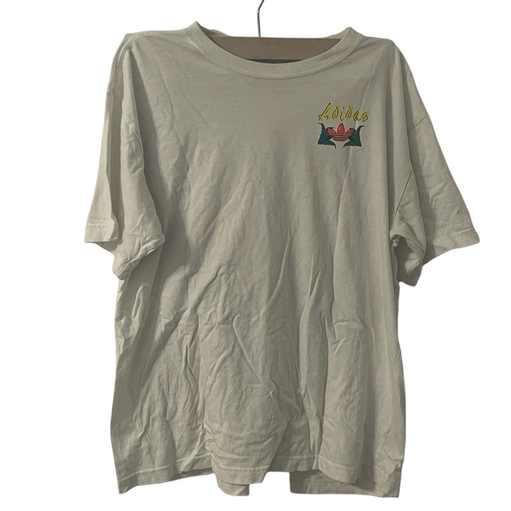 Adidas Cream T-Shirt for Men Size Medium